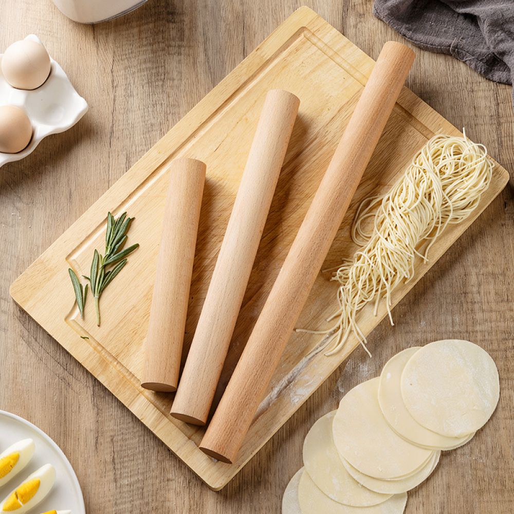 キッチン用、ベーキング用、木製の麺棒、こびりつき防止加工、ピ - Kitchen Roller Baking のレビューと価格