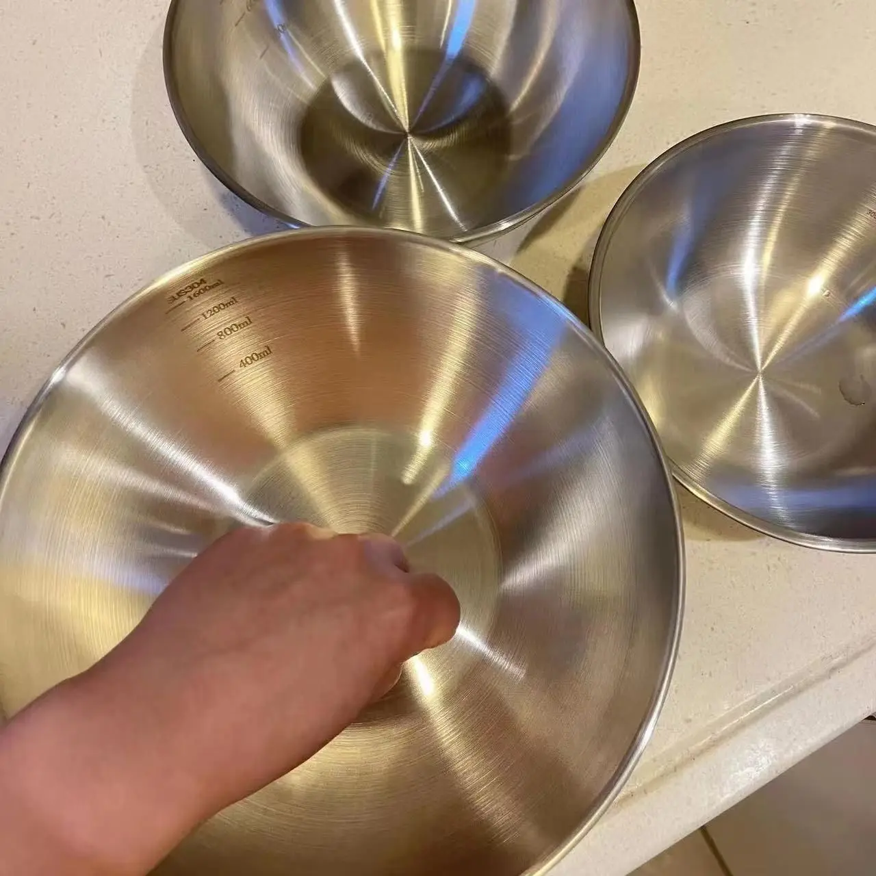 2026年製、ステンレス製ミキシングボウルセット。目盛り付き - Baking Kitchen Set のレビューと価格