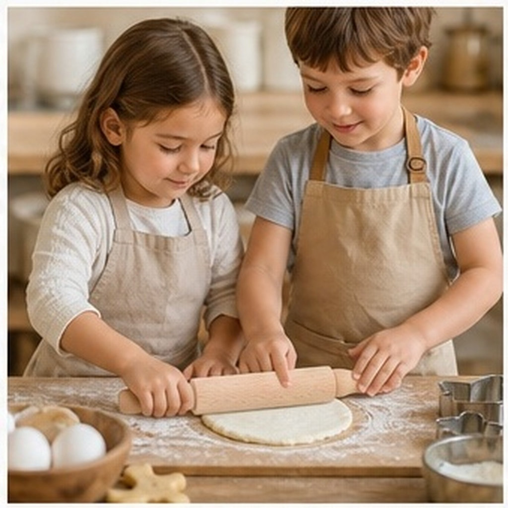 木製麺棒 23cm ミニサイズ。クッキーやピザ作りに最適な、 - Kitchen Roller Baking のレビューと価格