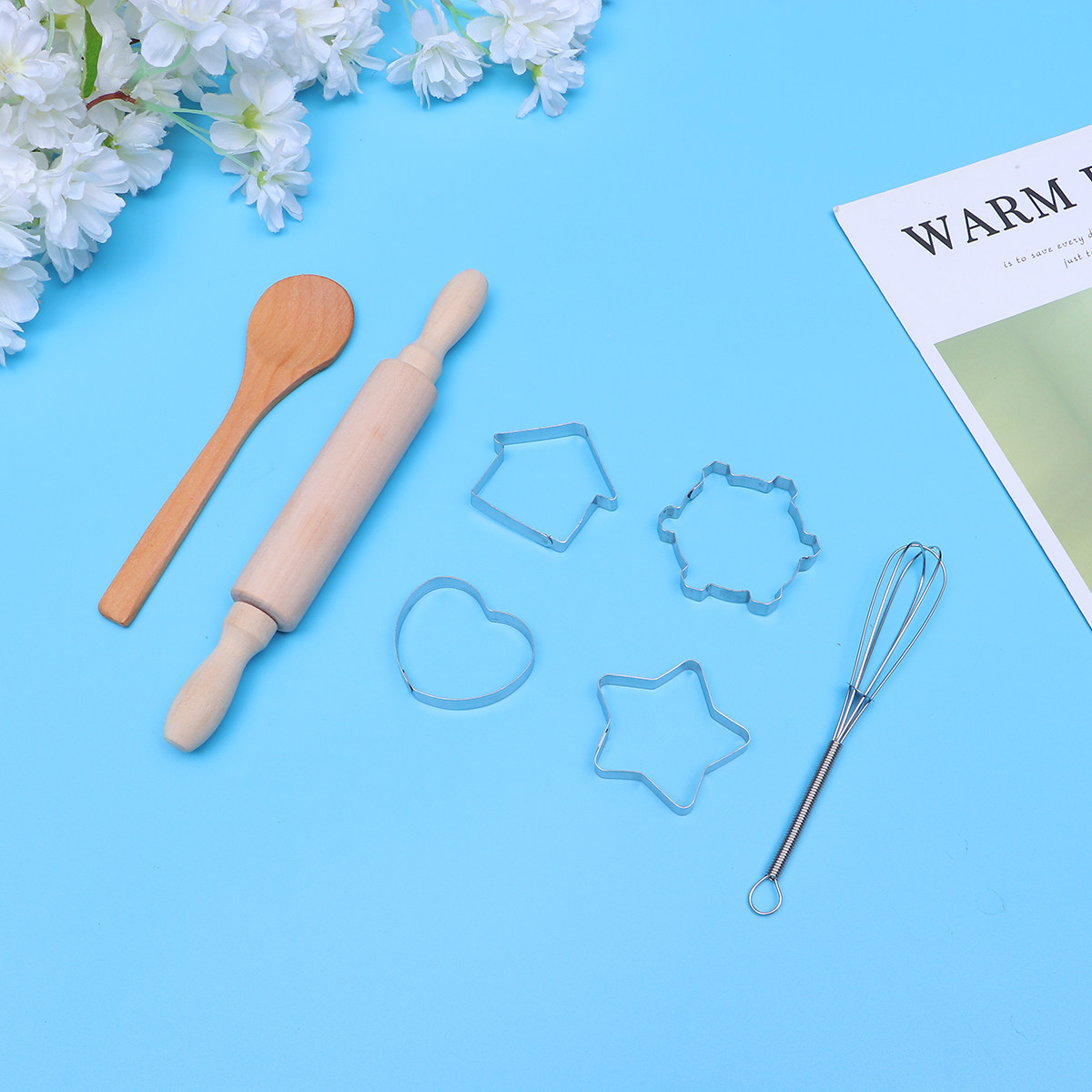11点セットの子供用キッチンエプロン。料理、お菓子作り、レク - Kitchen Kids Baking Set のレビューと価格