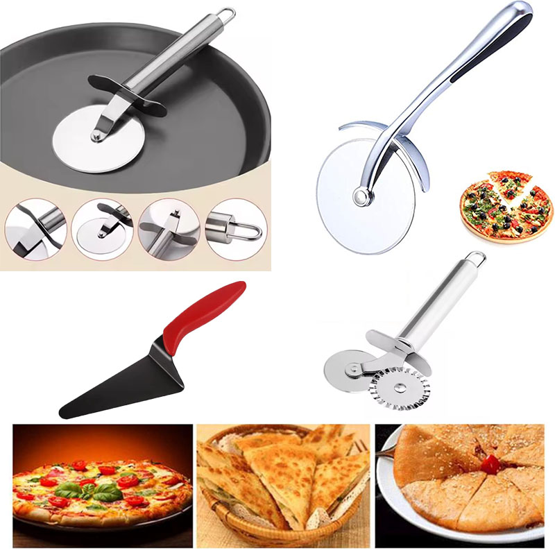 ステンレス鋼のピザカッターとケーキサーバーのセット、焦げ付き - Baking Kitchen Set のレビューと価格