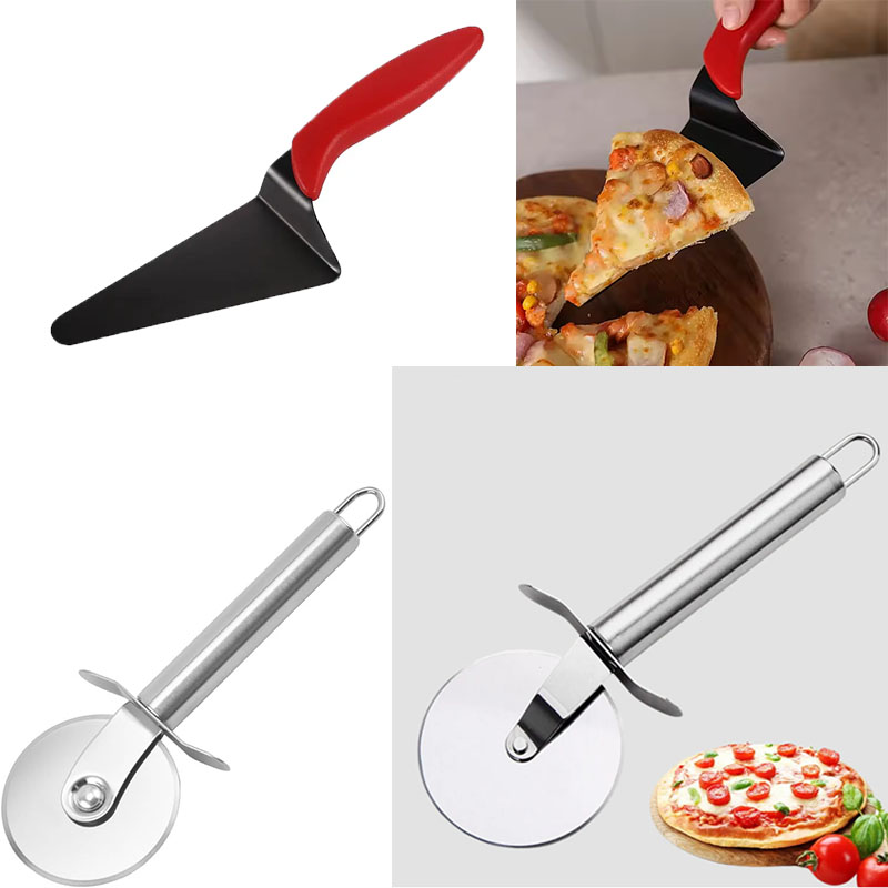 ステンレス鋼のピザカッターとケーキサーバーのセット、焦げ付き - Baking Kitchen Set のレビューと価格