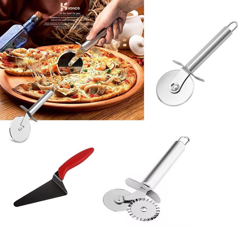 ステンレス鋼のピザカッターとケーキサーバーのセット、焦げ付き - Baking Kitchen Set のレビューと価格