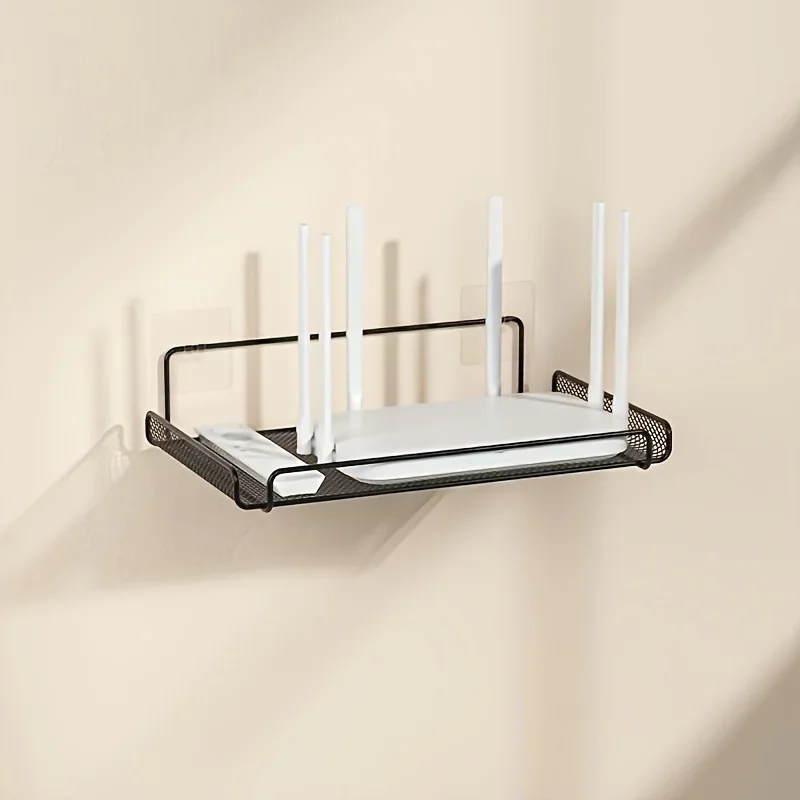 ステンレス製ルーターシェルフ 穴あけ不要 WiFi 壁掛けル - Kitchen Uncle のレビューと価格