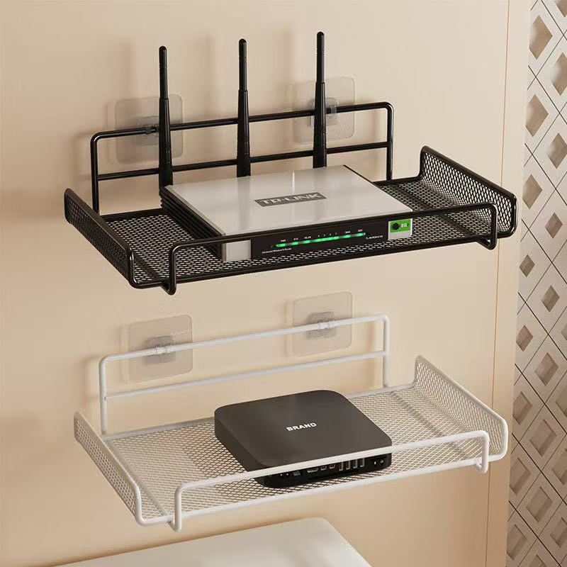ステンレス製ルーターシェルフ 穴あけ不要 WiFi 壁掛けル - Kitchen Uncle のレビューと価格