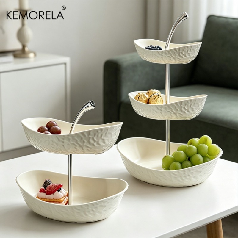 KEMORELA 2/3段プラスチック製果物と野菜バスケット - Kitchen Baking Rack のレビューと価格